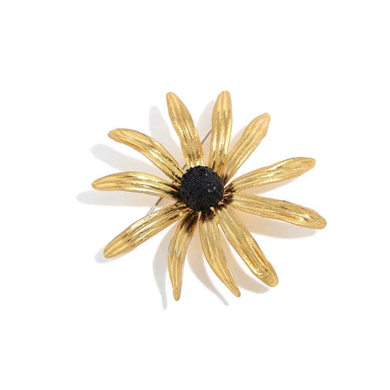 Bearcreekcreative Golden Wildflower Brooch
