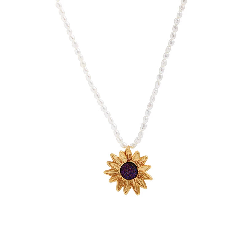 Bearcreekcreative Sunflower Pendant Necklace