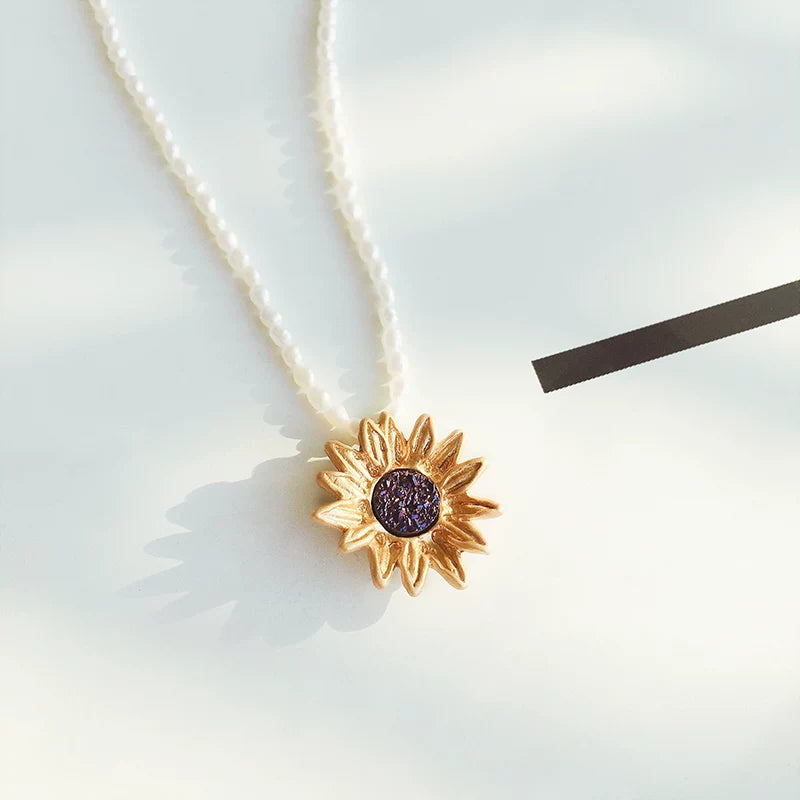 Bearcreekcreative Sunflower Pendant Necklace