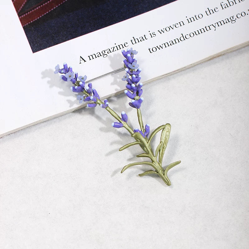 Bearcreekcreative Lavender Botanical Floral Pin