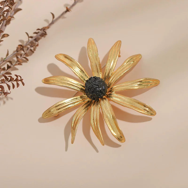 Bearcreekcreative Golden Wildflower Brooch