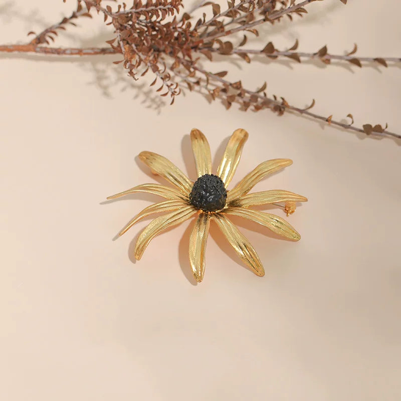 Bearcreekcreative Golden Wildflower Brooch