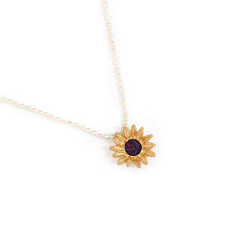 Bearcreekcreative Sunflower Pendant Necklace