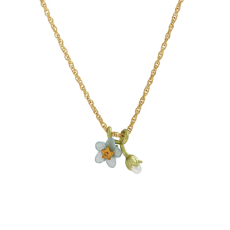 Bearcreekcreative Floral Charm Pendant Necklace