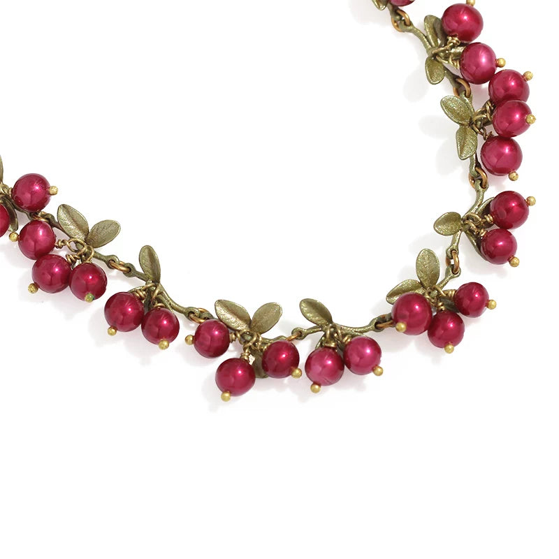 Bearcreekcreative Berry Vine Statement Necklace