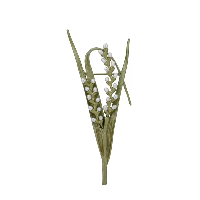 Bearcreekcreative Lily of the Valley Floral Brooch